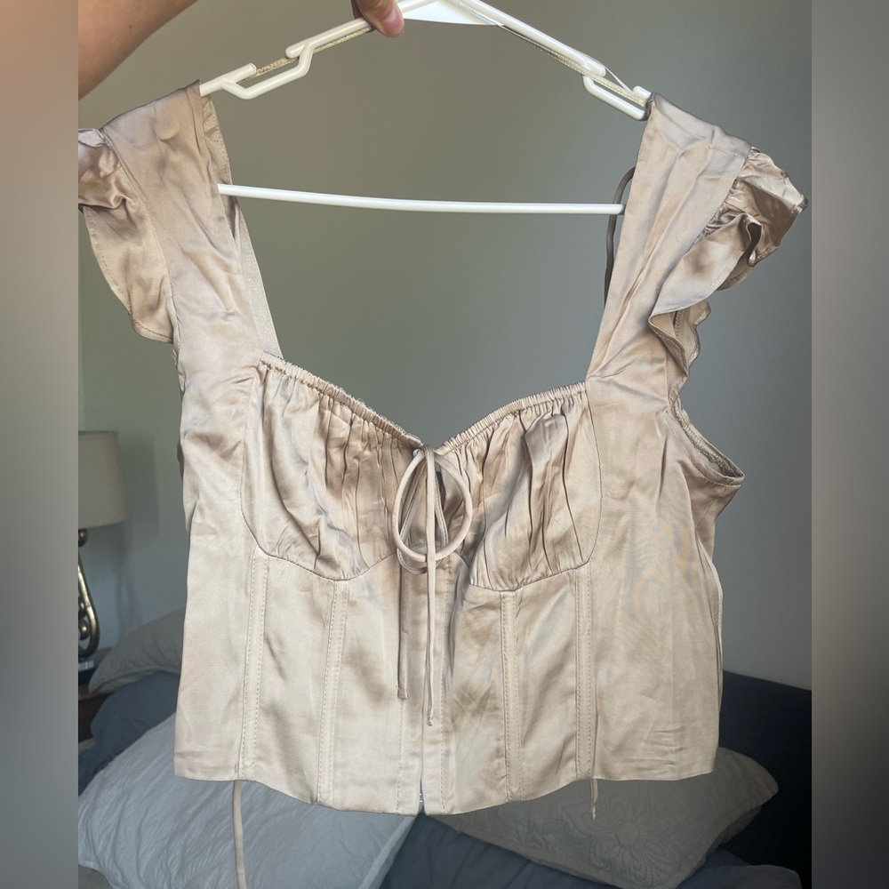 ASTR The Label Champagne Corset Top, Never worn